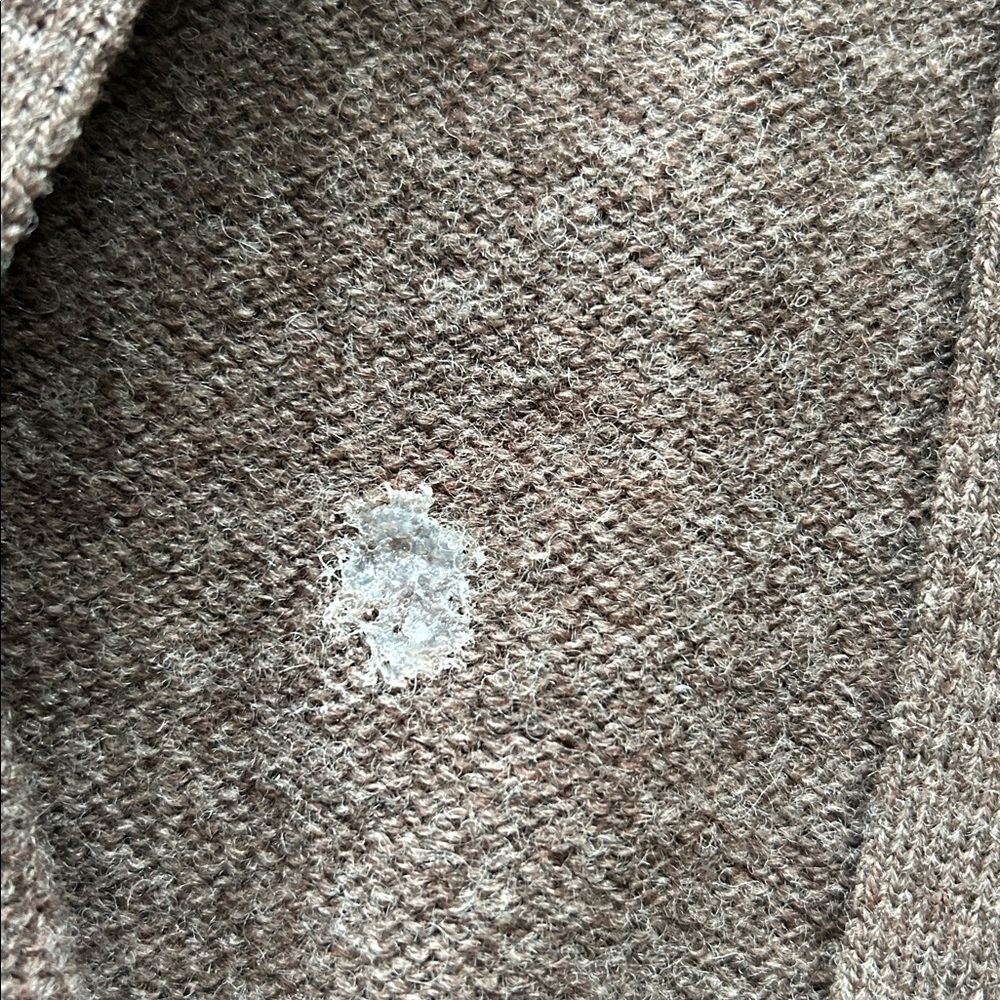 Braemar Argyle Vest Scottish shetland Wool Brown Pastel Diamond Pattern size L - Picture 9 of 9